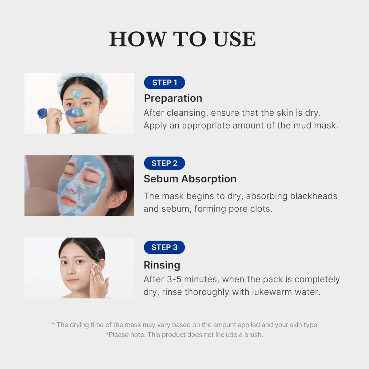 MEDICUBE Zero Pore Blackhead Mud Facial Mask 3.52 oz 100g