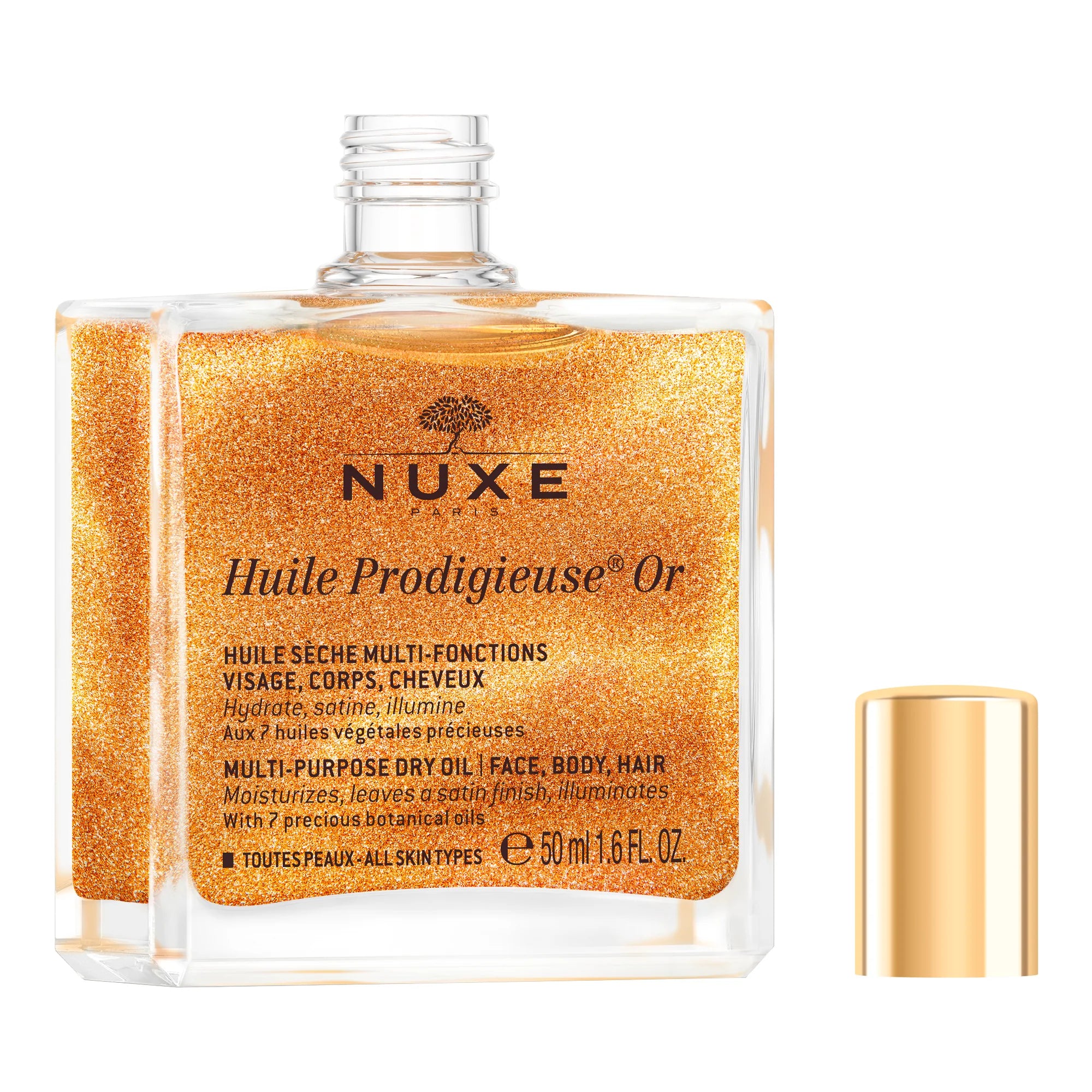 NUXE HUILE PRODIGIEUSE OR MULTI-USAGE DRY OIL GOLDEN SHIMMER 1.6 FL. OZ.